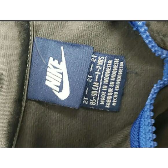 Nike Blue Zip Up Kids Jacket with Pockets - Picture 4 of 5